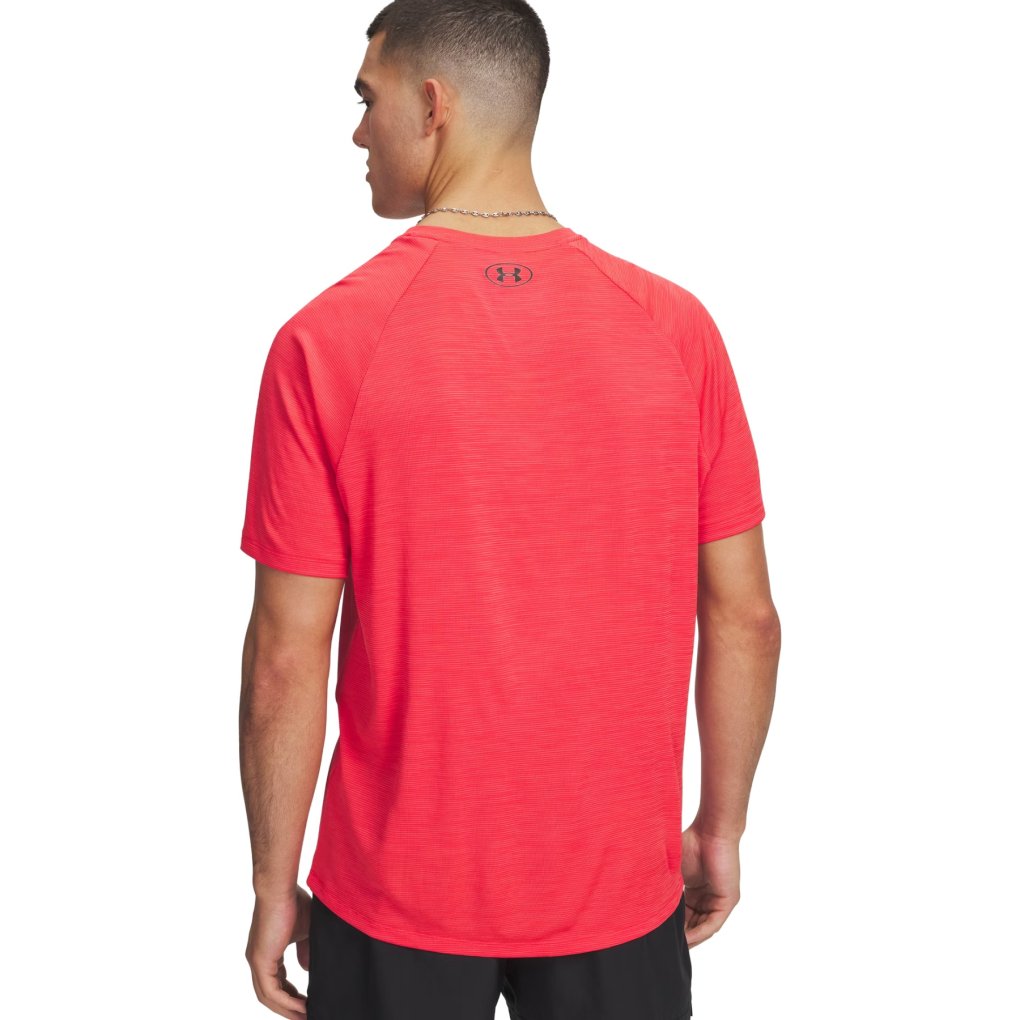 Under Armour UA Tech™ Textured Short Sleeve Shirt Men - Racer Red/Black