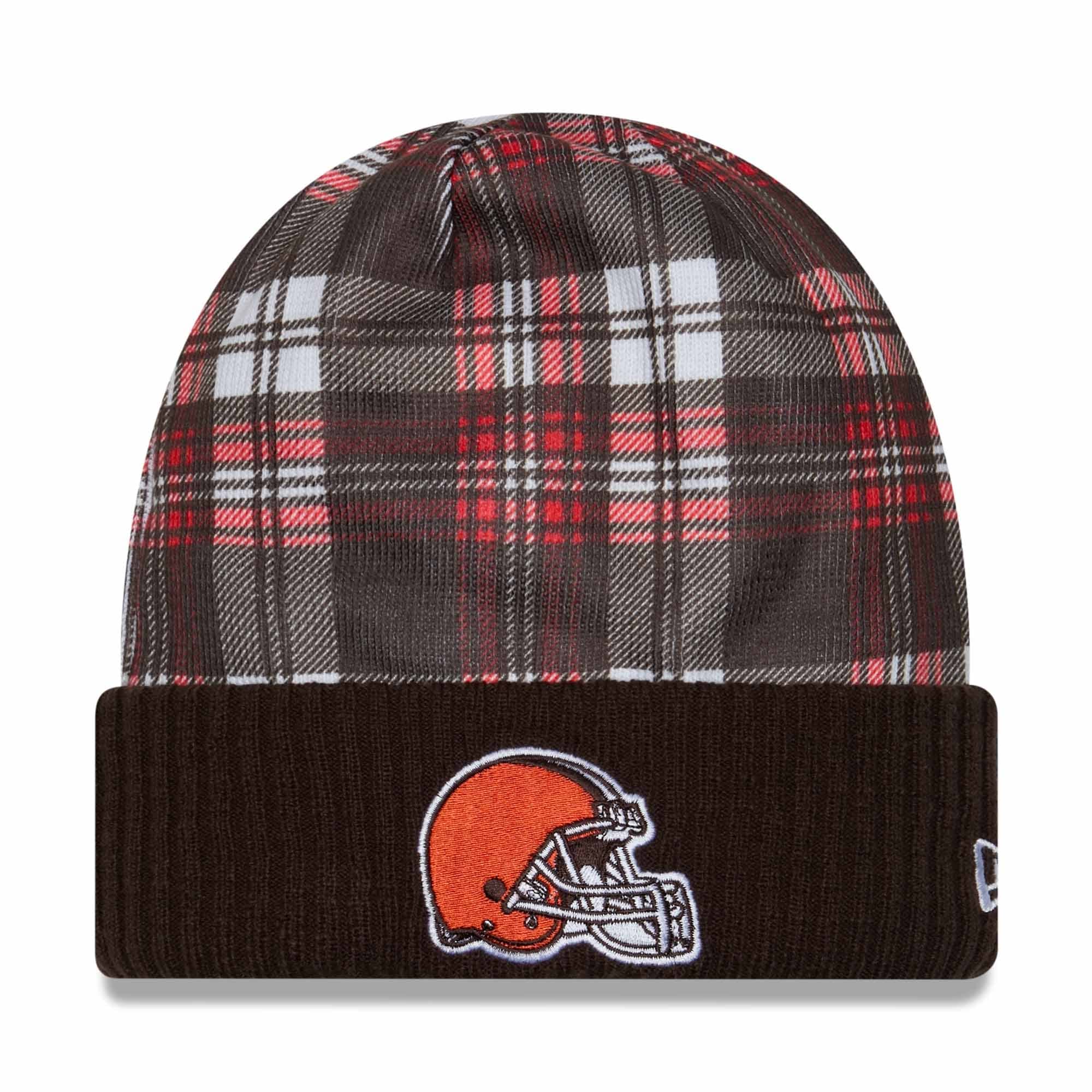 Cleveland Browns 2024 NFL Sideline Statement New Era Knit Hat Brown