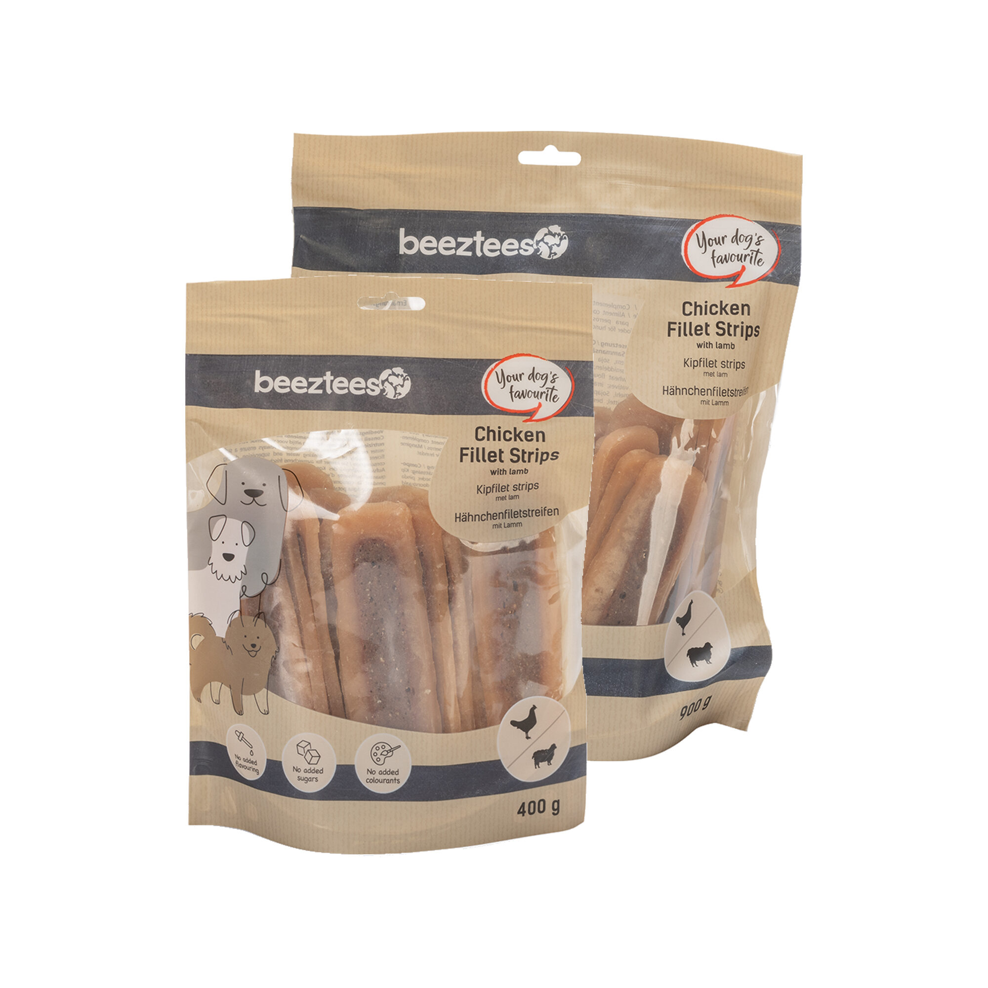 Beeztees Chicken Fillet Strips with Lamb - 400 g