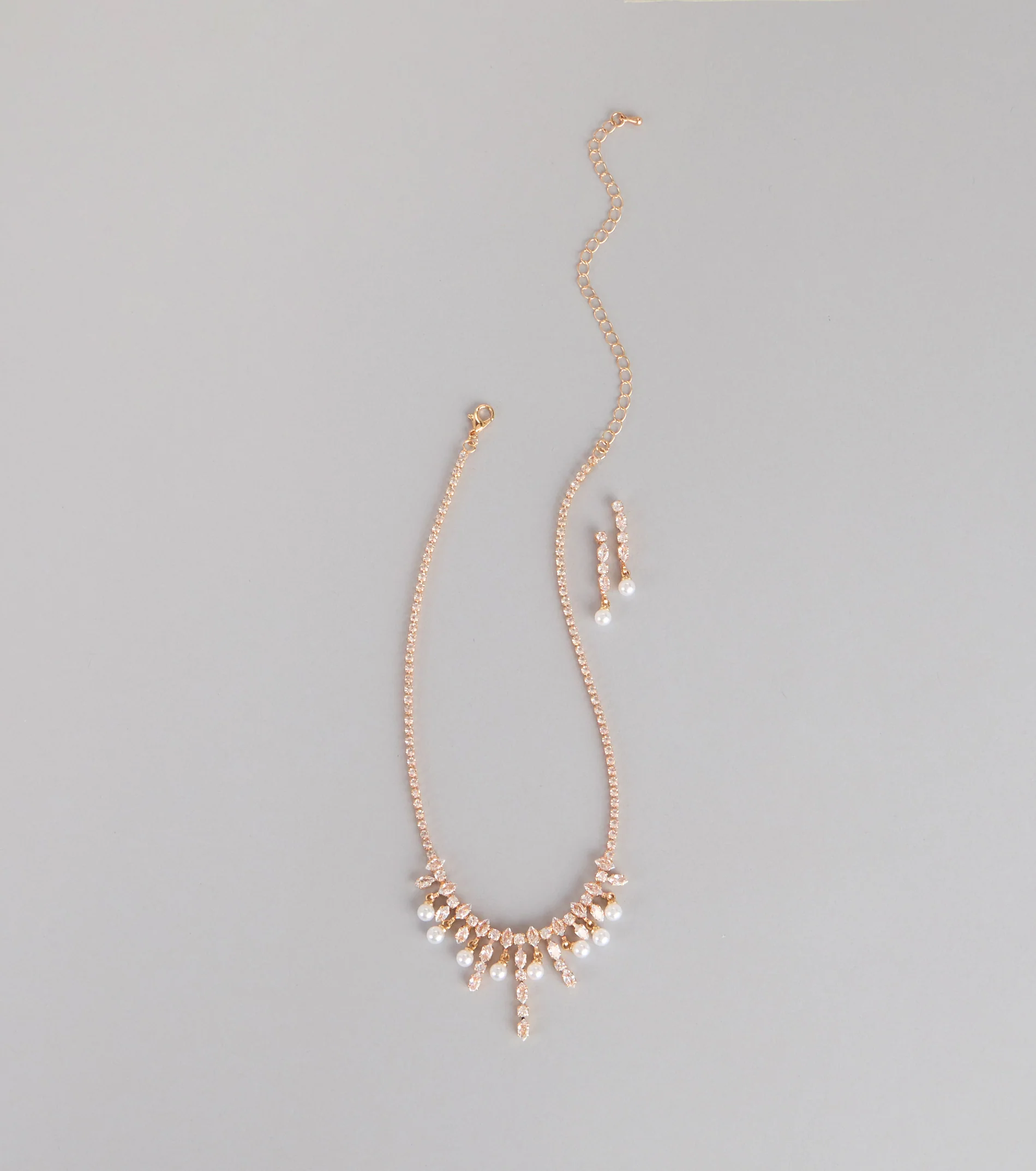 Candlelight Glam Necklace And Earrings Set