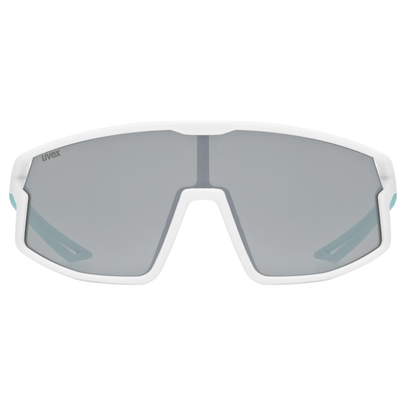 Uvex skyryse jr. Cycling Glasses Kids - white-green/mirror silver