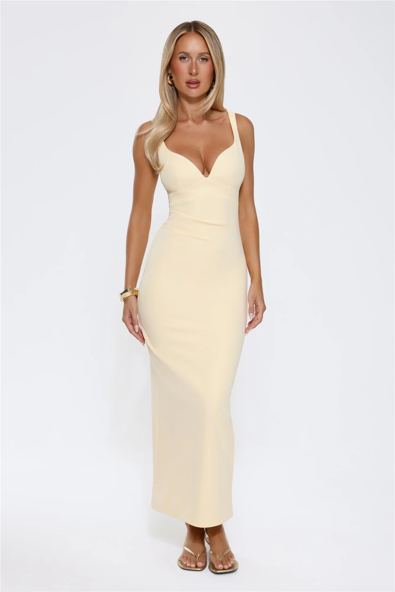 Imperial Glow Maxi Dress Yellow