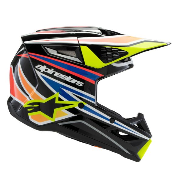 Casque cross Alpinestars SUPERTECH S-M3 - WURX - ENFANT - Noir / JauneRef : AP3395