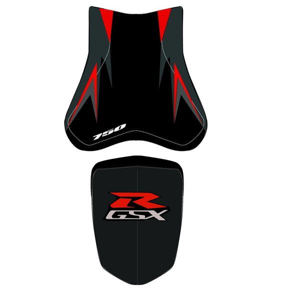 Housse de selle Bagster Noir/Persico/Lettres Grises clairesSUZUKI 750 GSX-R 750 - 2008Ref : 2201B