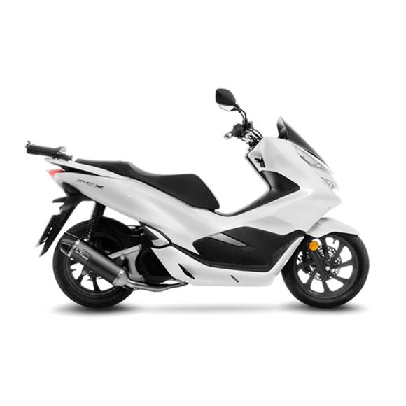 Leo vince nero complete line stainless steel carbon end cap - blackHONDA 125 PCX 125 ABS - 2018 - 2020Ref : LV1216 / 14062K