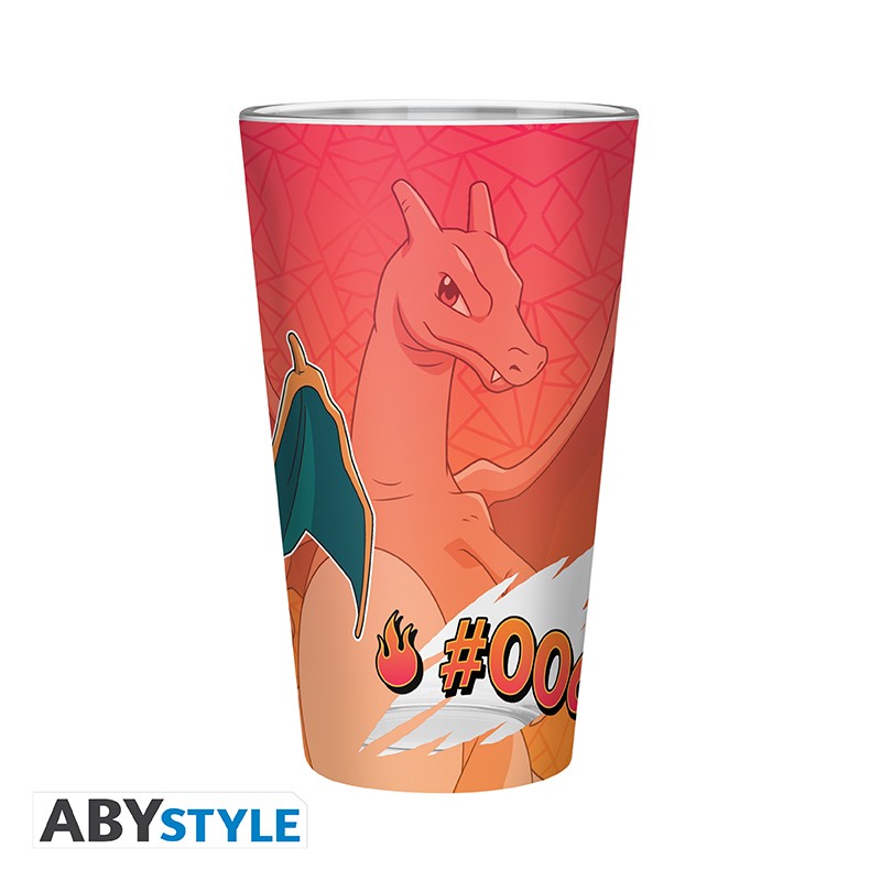 POKEMON Large Glass Premium Charizard