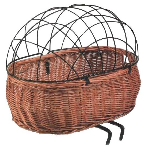 Basil Steel Space Frame for Animal Bike Basket Pluto - black