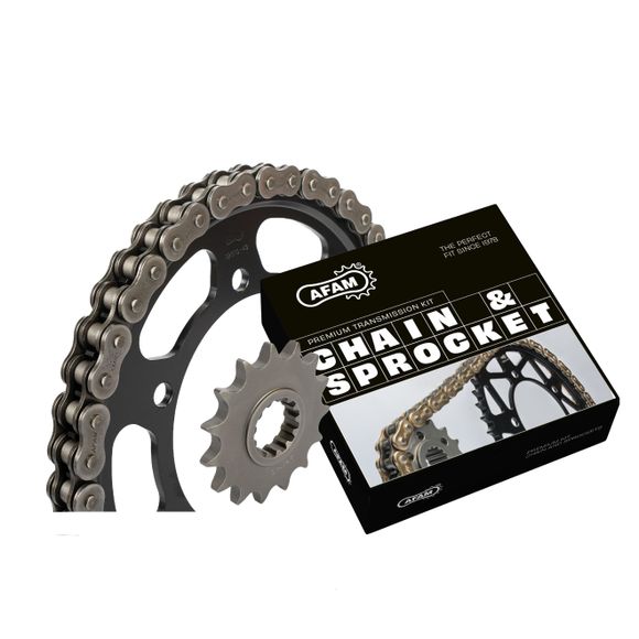Kit chaine AFAM 525 Type AcierYAMAHA 850 TDM 850 (4TX) - 1996 - 1998Ref : 01283637 / KIT102551