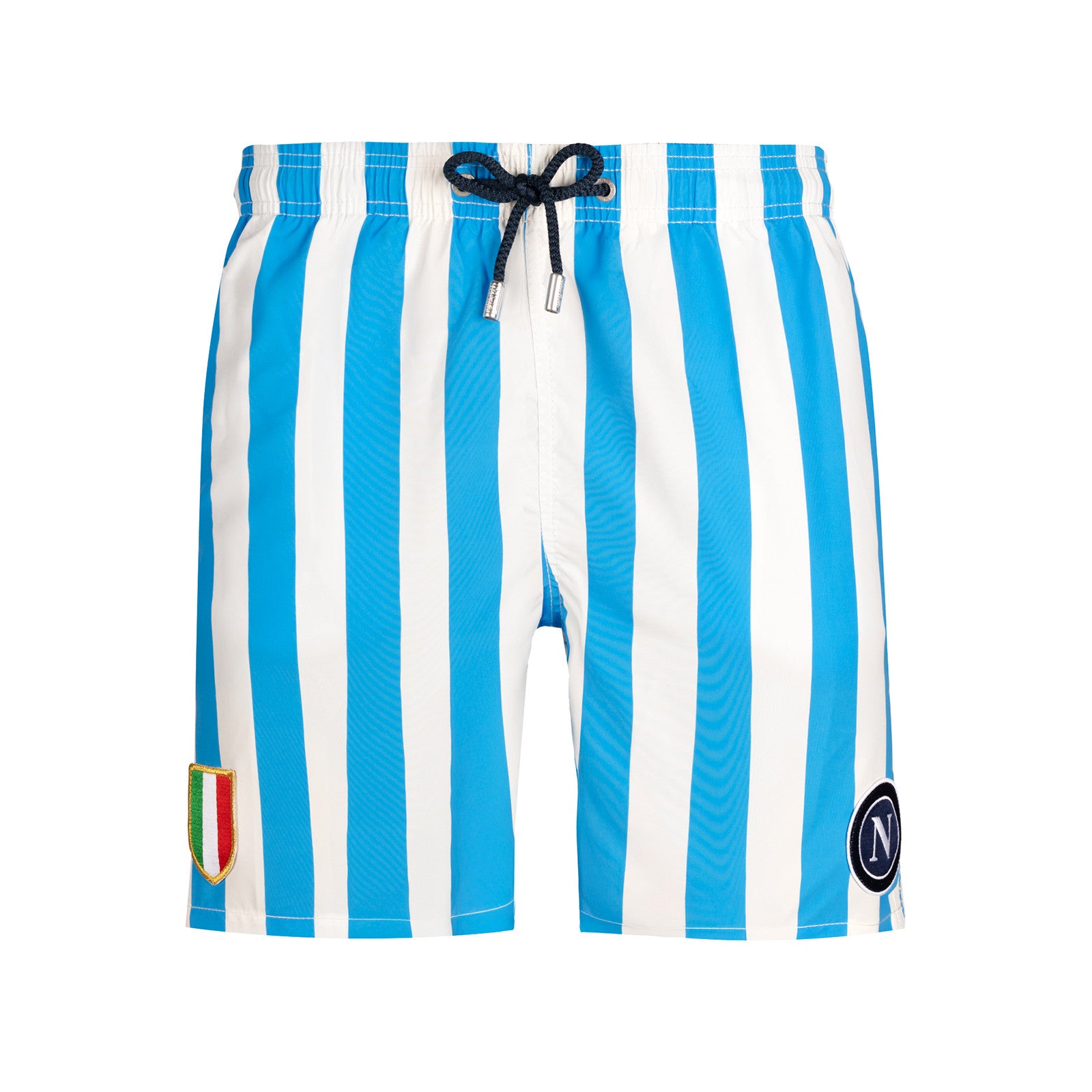 SSC Napoli White Sky Blue Scudetto Swim Shorts