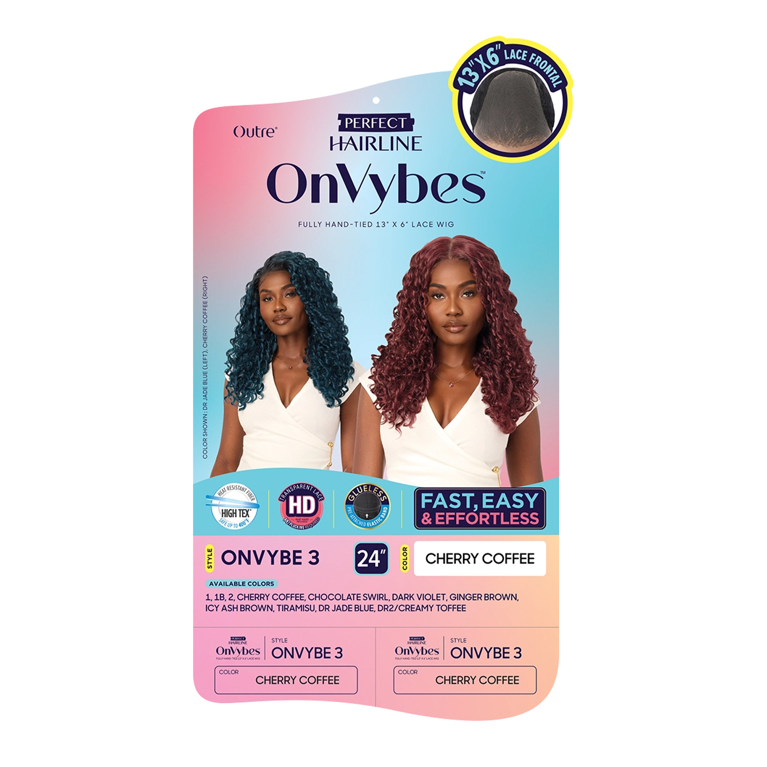 Outre HD Lace Frontal Wig Perfect Hairline OnVybes Glueless Fully Hand-Tied 13X6 Lace Wig OnVybe 3
