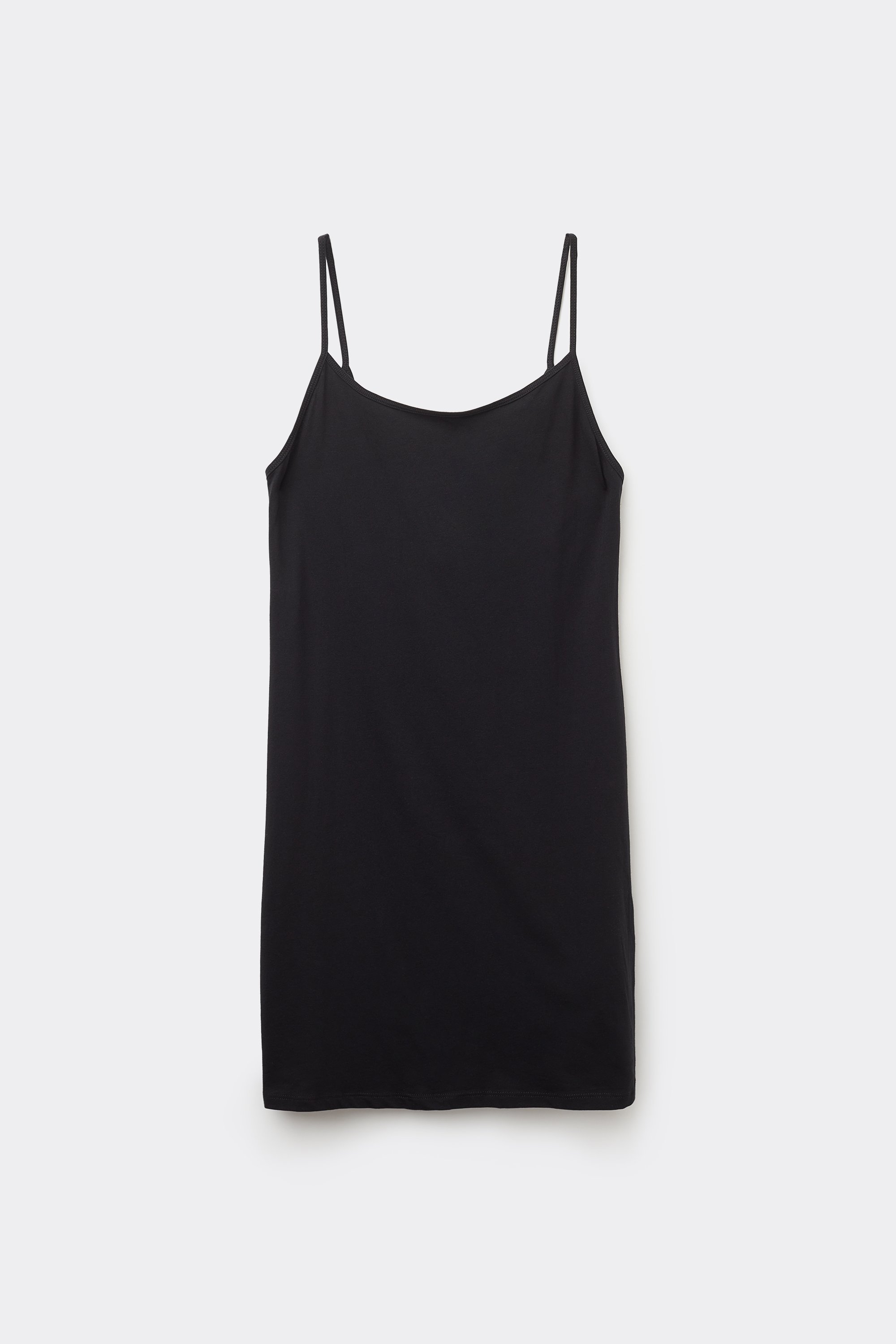 Cotton Slip with Thin Shoulder Straps