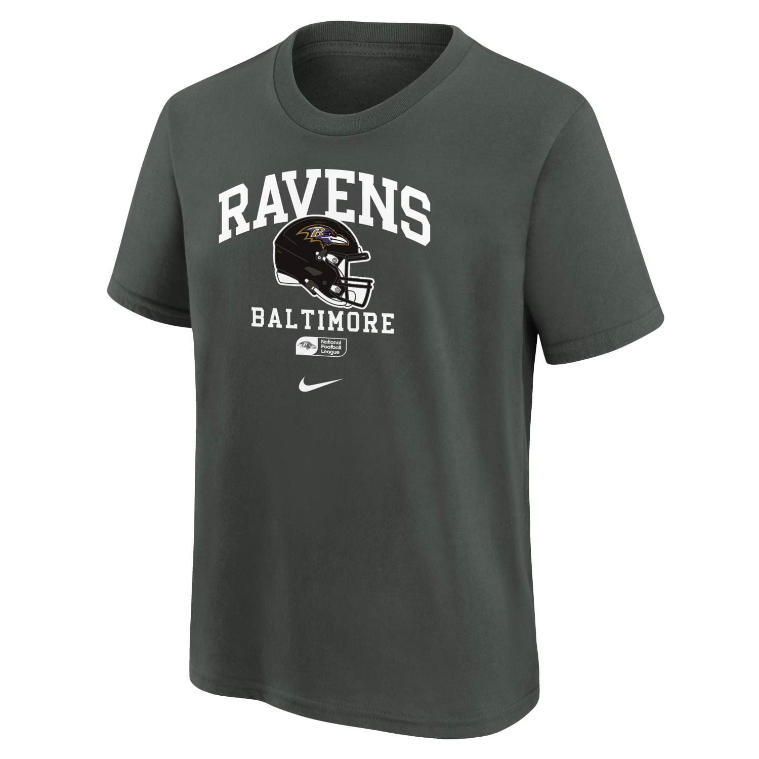 Baltimore Ravens Helmet Nike Essential NFL T-Shirt Anthracite (YOUTH)