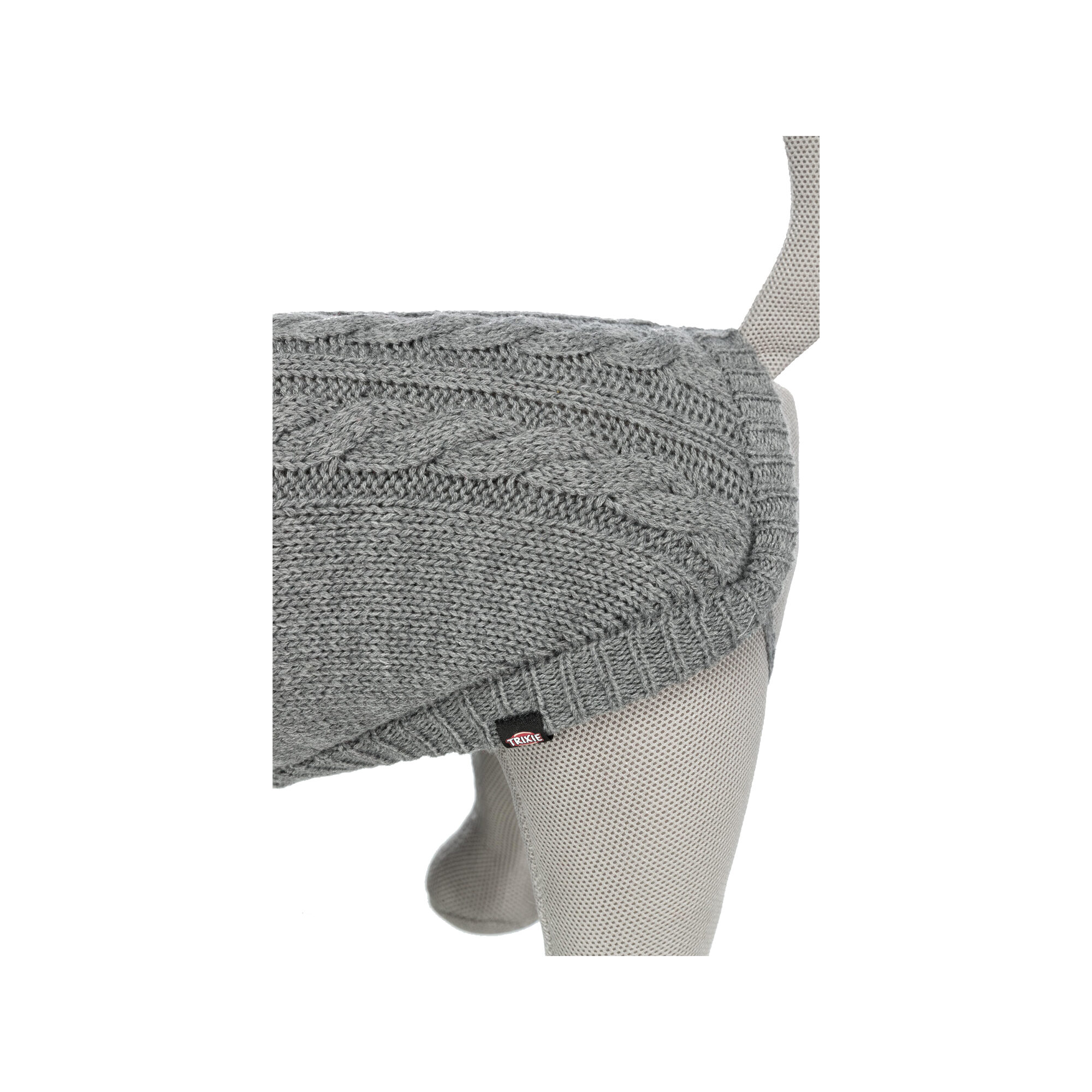 Trixie Kenton Dog Sweater - Grey - XS - 30cm