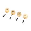 AXI312005 Hex Hubs, Brass (7g) (4): UTB18 Axial