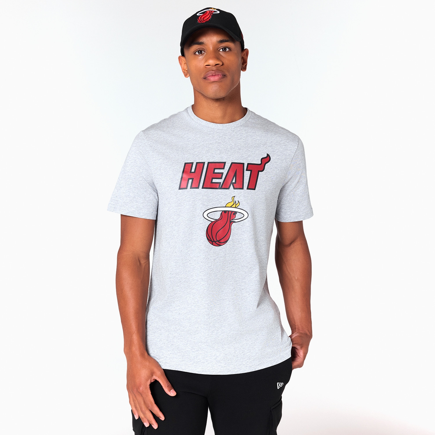Miami Heat Team Logo NBA T-Shirt Gray