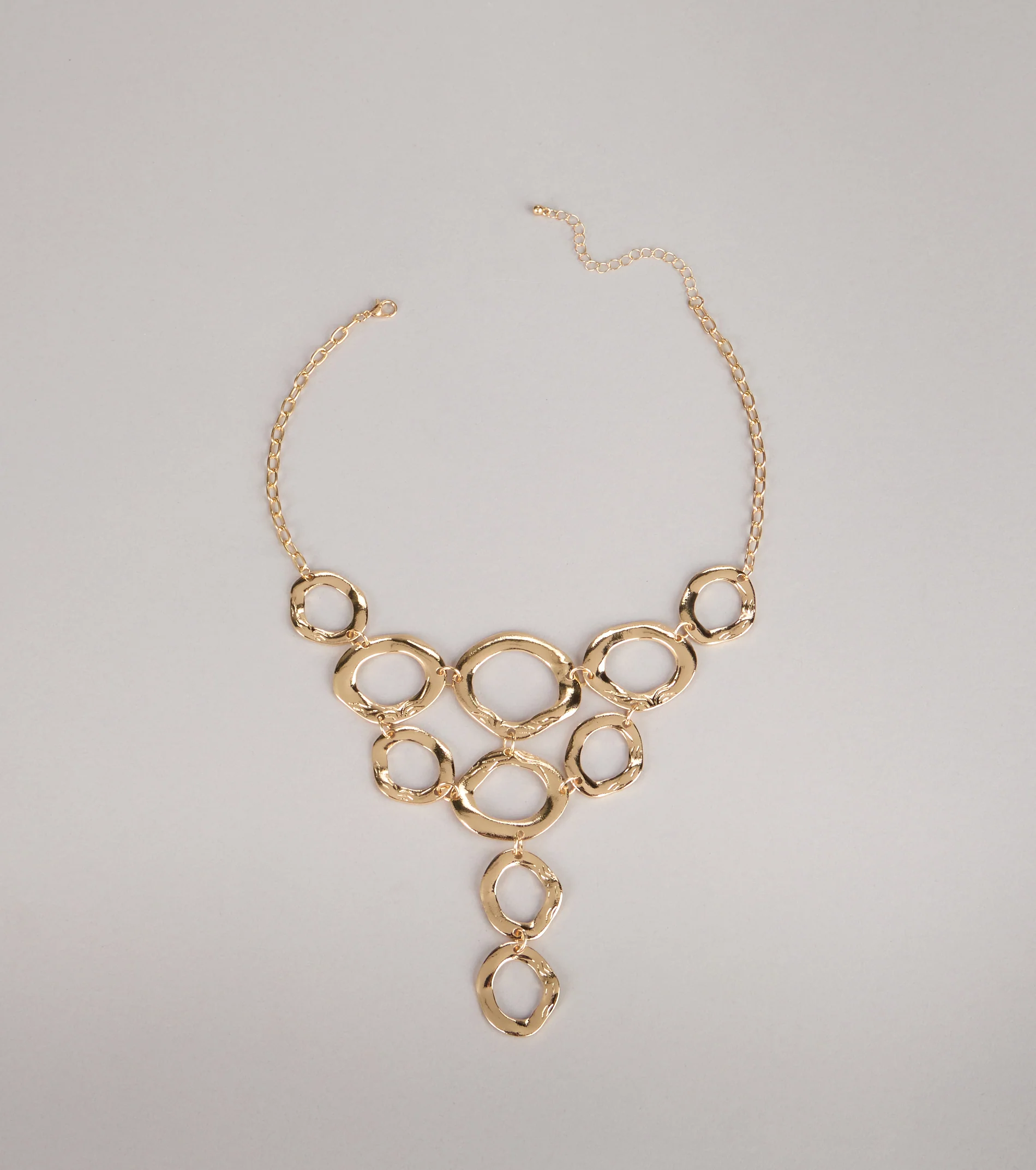 Modern Muse Linked Circle Statement Necklace