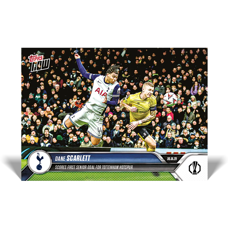 Dane Scarlett - Scores first senior goal for Tottenham Hotspur - 24/25 UEL Topps NOW® Card 10