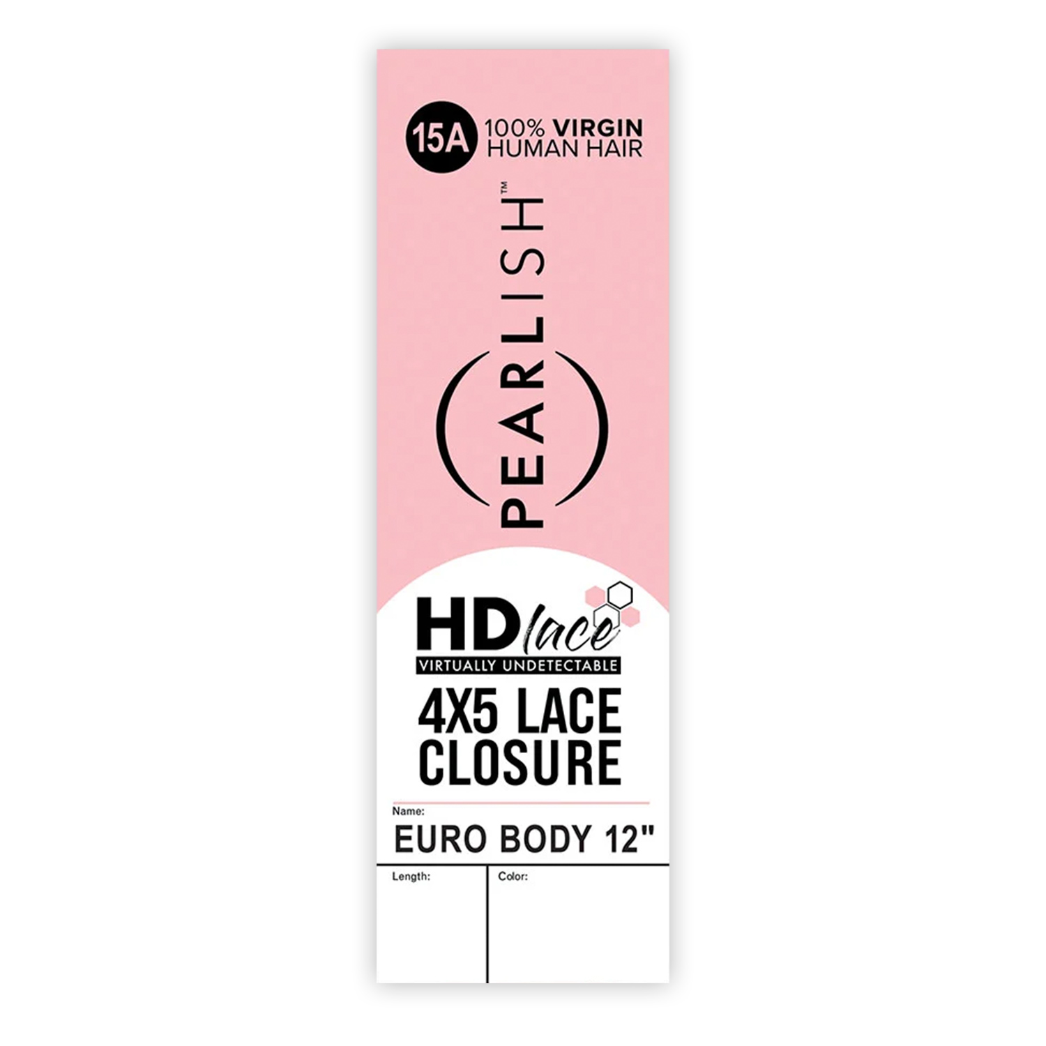 Sensationnel Virgin Remy Human Hair Weave Pearlish 4X5 HD Lace Closure Euro Body 12