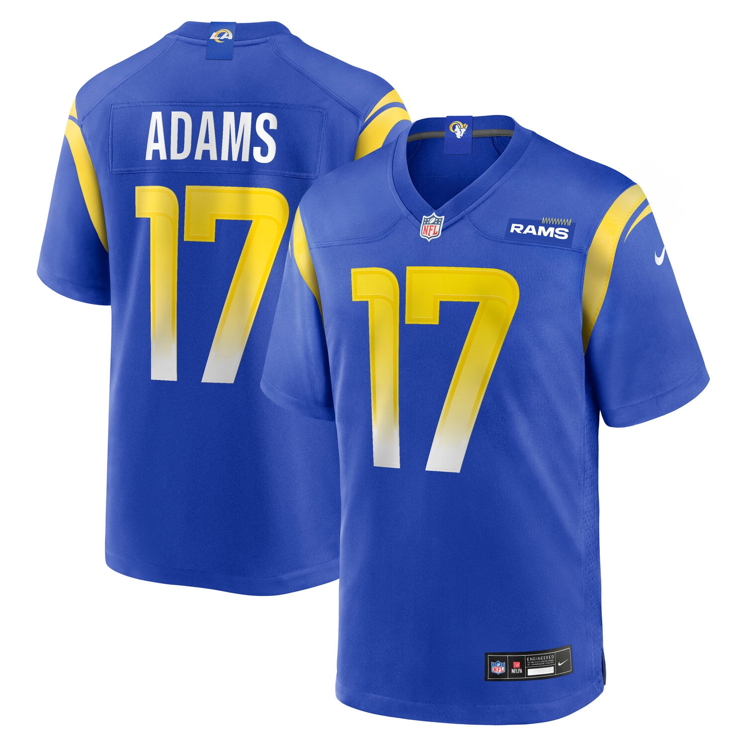 Davante Adams #17 Los Angeles Rams Nike Game NFL Jersey Blue