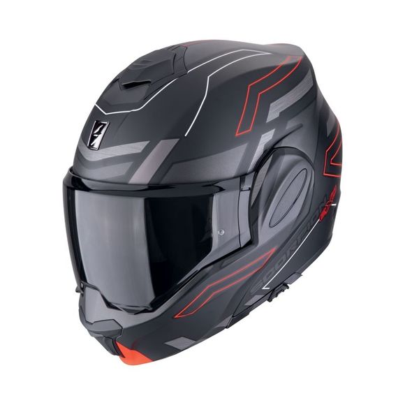 Modular headset Scorpion Exo exo -tech evo - conquer - black / redRef: SC1157