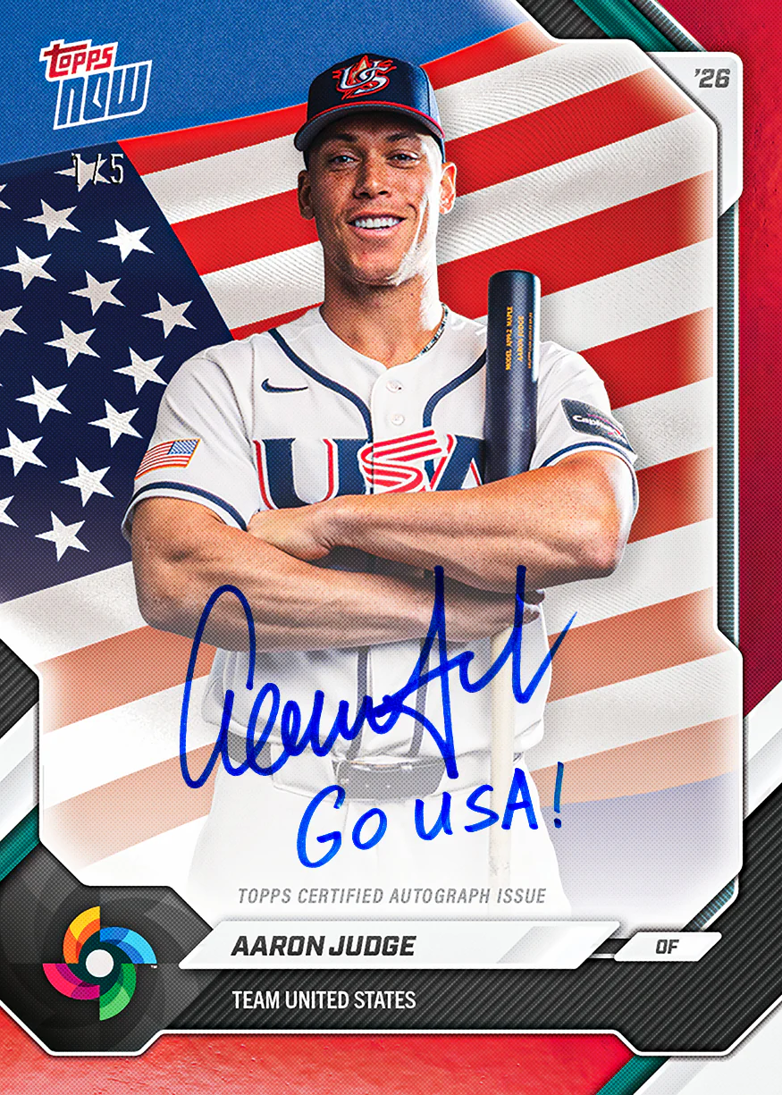 2026 Topps NOW® Baseball – Team United States – World Baseball Classic Team Sets - PR: 20322