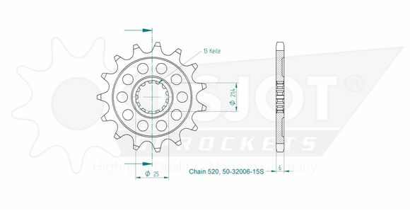 Esjot 15 tooth gearbox output pinionRef: Esjo00022A / 12122389