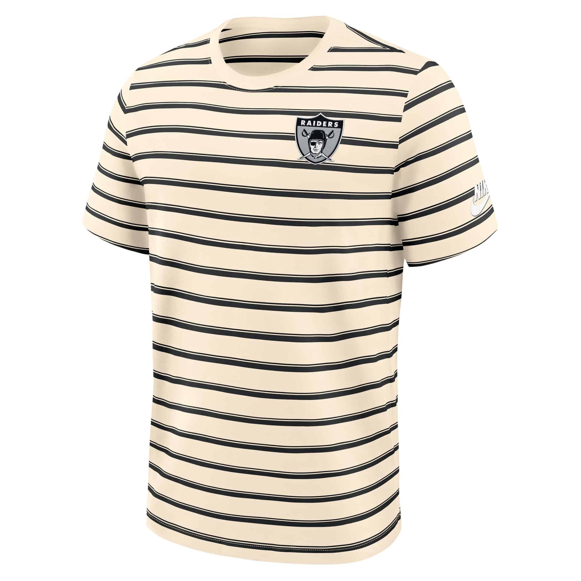 Las Vegas Raiders Rewind Striped Club NFL T-Shirt