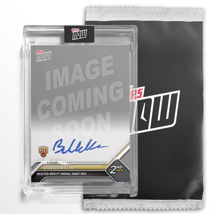 On-Card Autograph # to 199 or Lower - Brandon Miller - 2023 TOPPS NOW® Basketball Card D2