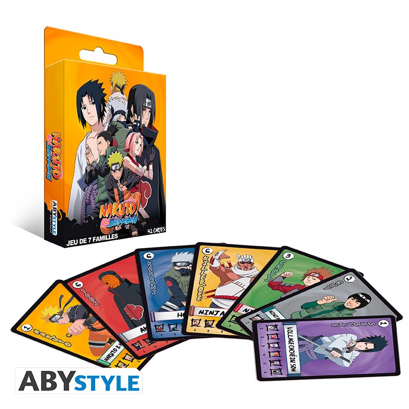 NARUTO SHIPPUDEN Happy Families card game Naruto Shippuden