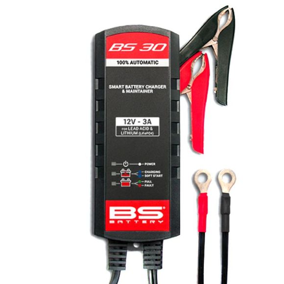 Chargeur de batterie BS Battery BS30 (batterie acide/lithium) UniverselRef : BSB0008 / 1125496