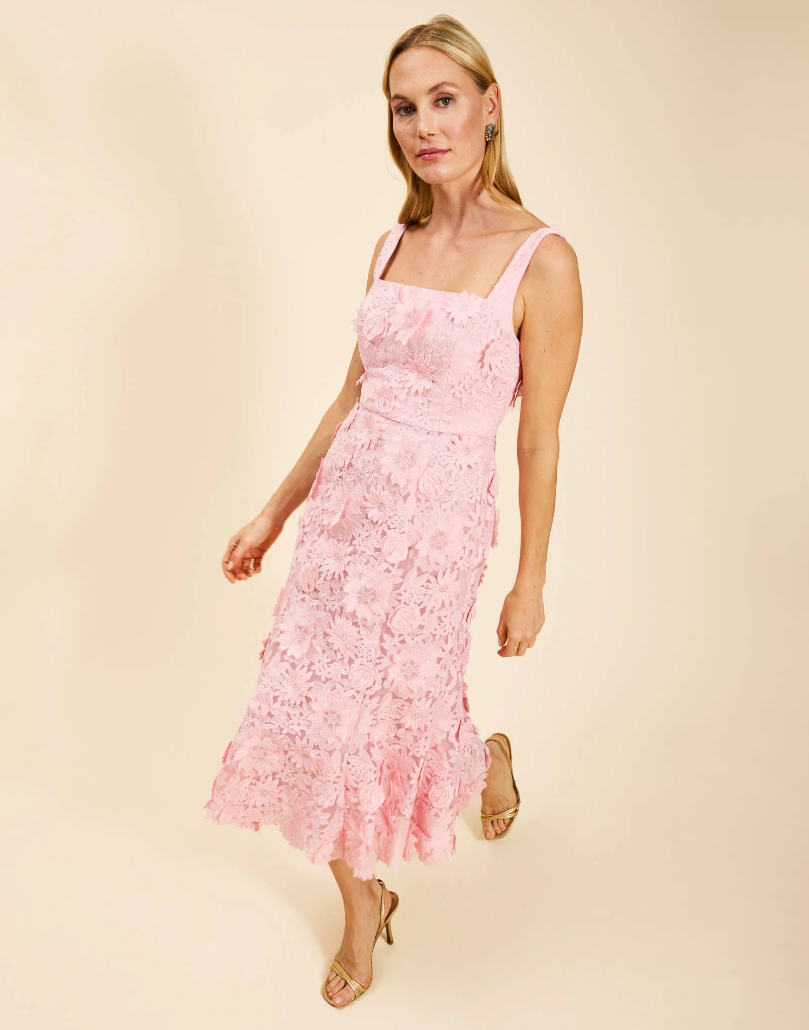 Manila Lace Midi Dress