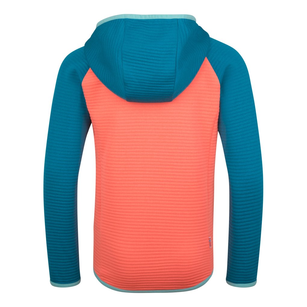 Trollkids Sogndal Jacket Girls - Mellow Peach/Harbor Blue/Aqua Haze