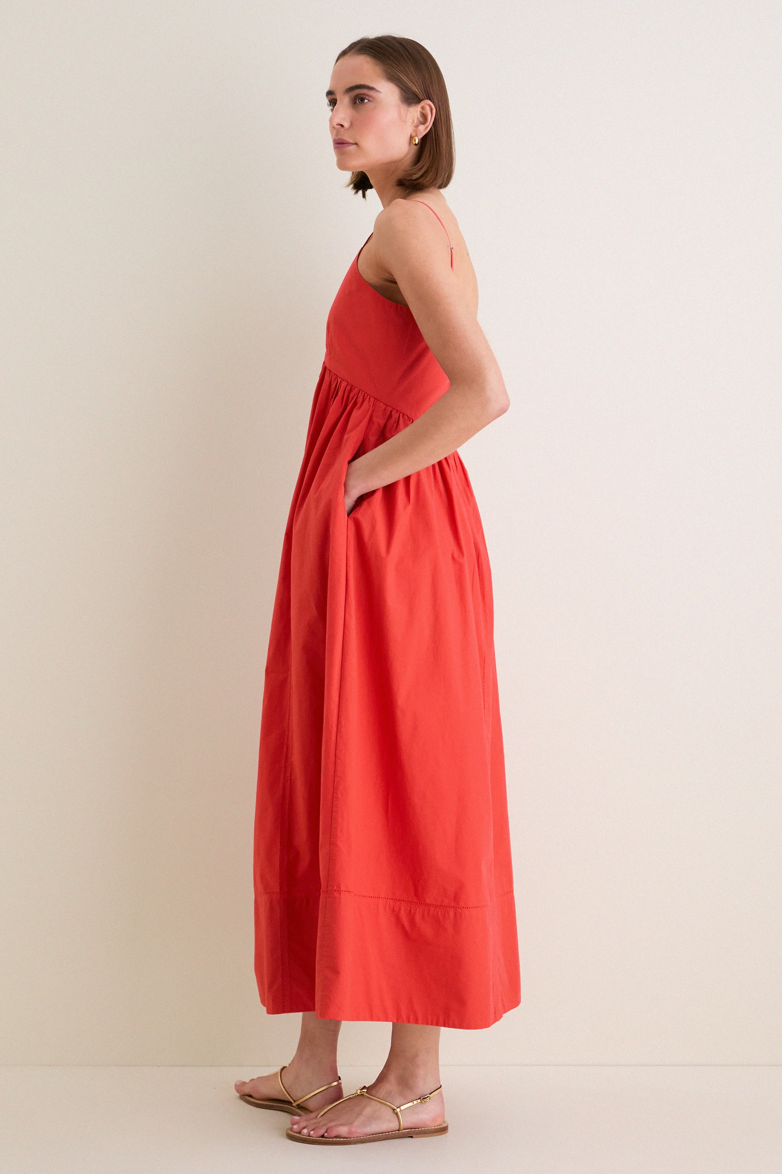 Tomato Peninsula Dress