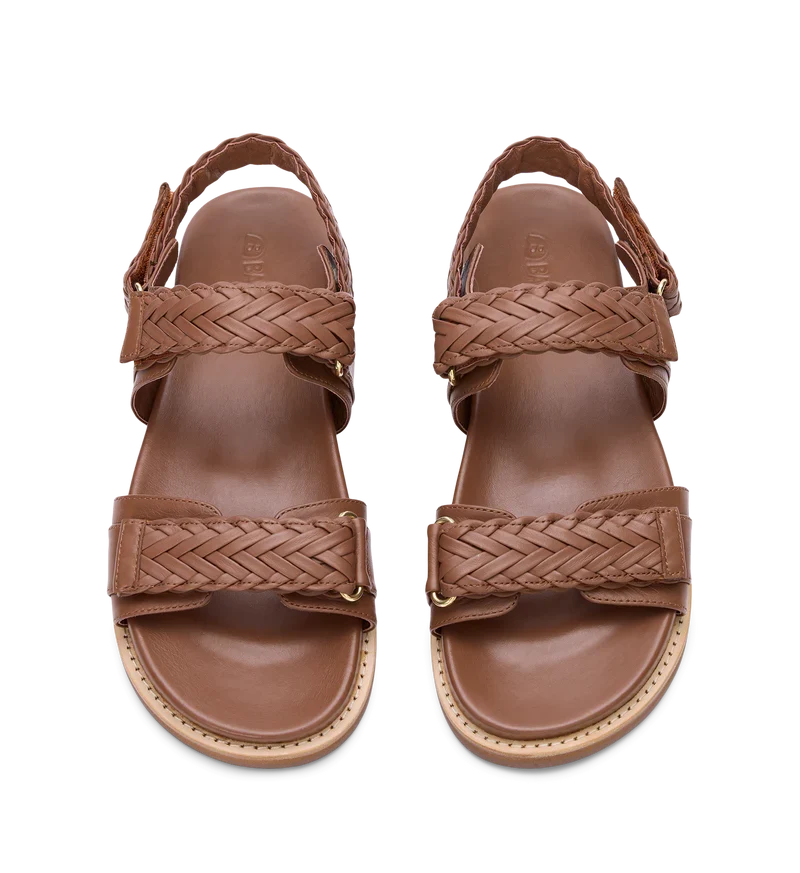 Cygnet Tan Leather Chunky Sandals