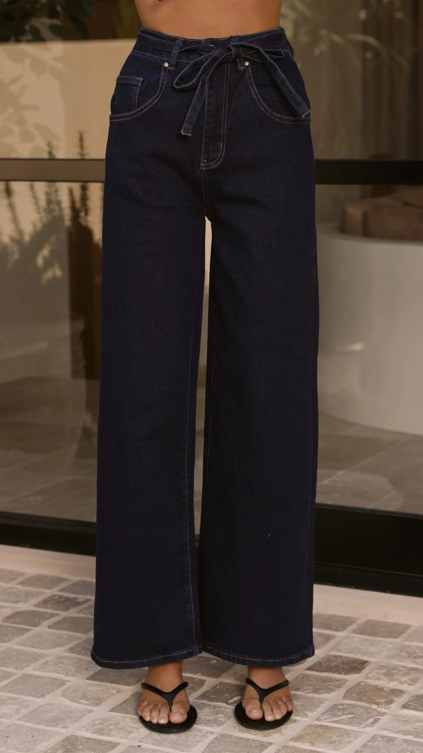 Nyra Wide Leg Jeans - Indigo