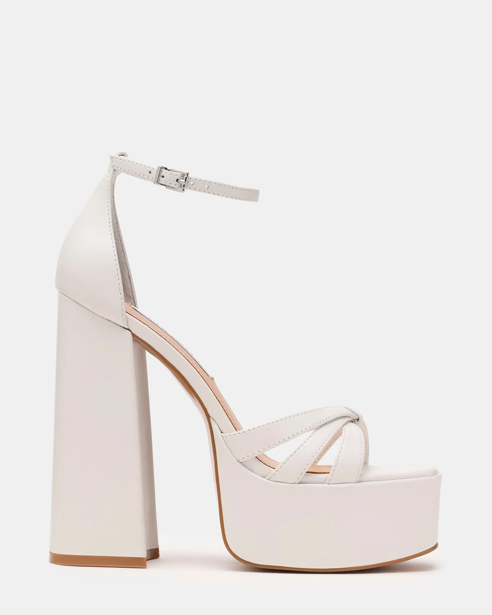 Retro White Leather