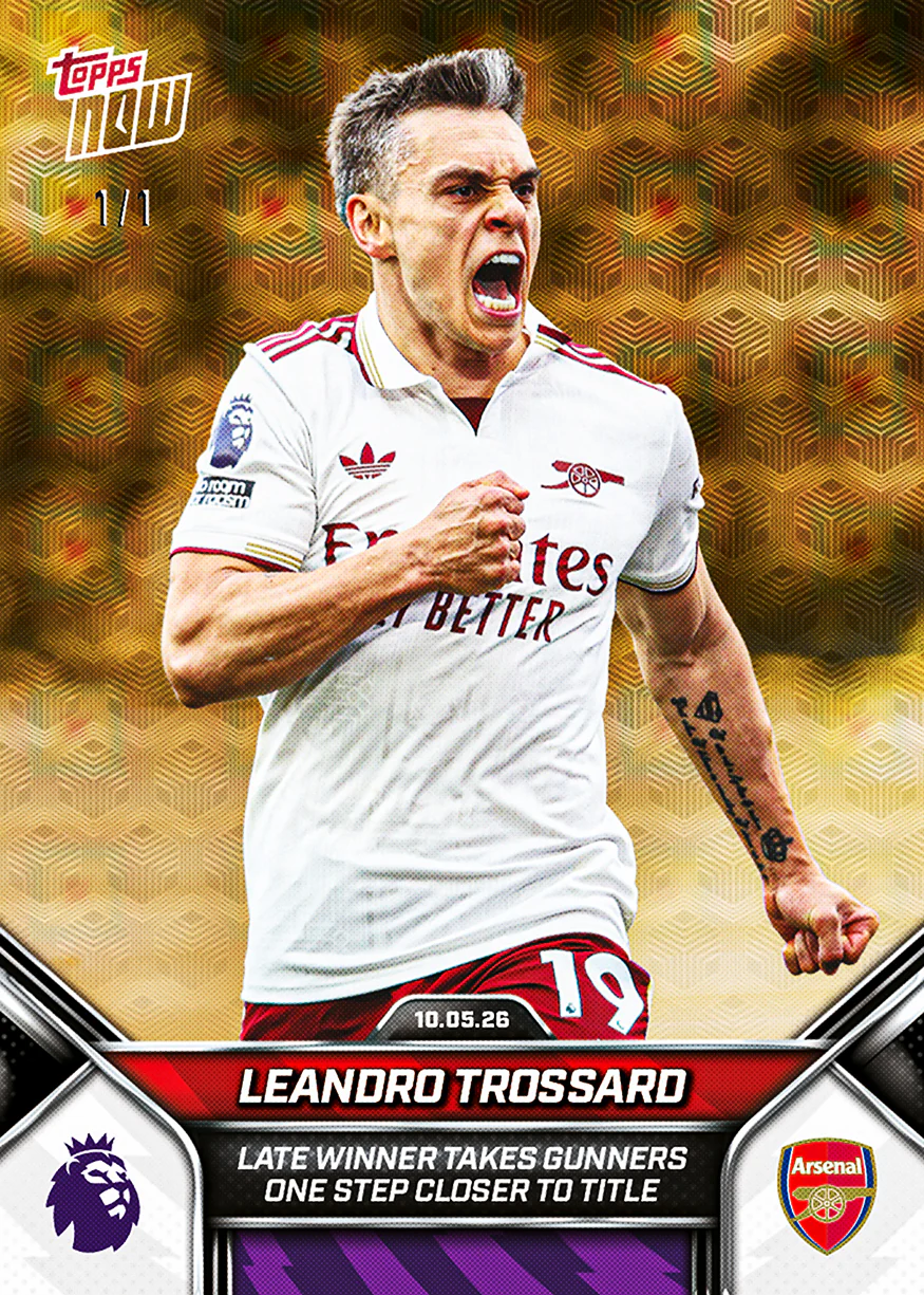 Leandro Trossard - 2025-26 Premier League Topps NOW® - Card 191 - PR: 1721