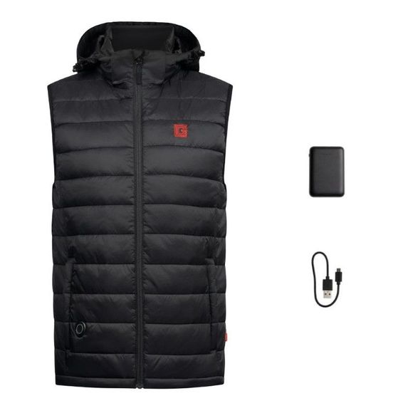 G-HEAT SLEEVELESS heated down jacket - BlackRef: GH0029