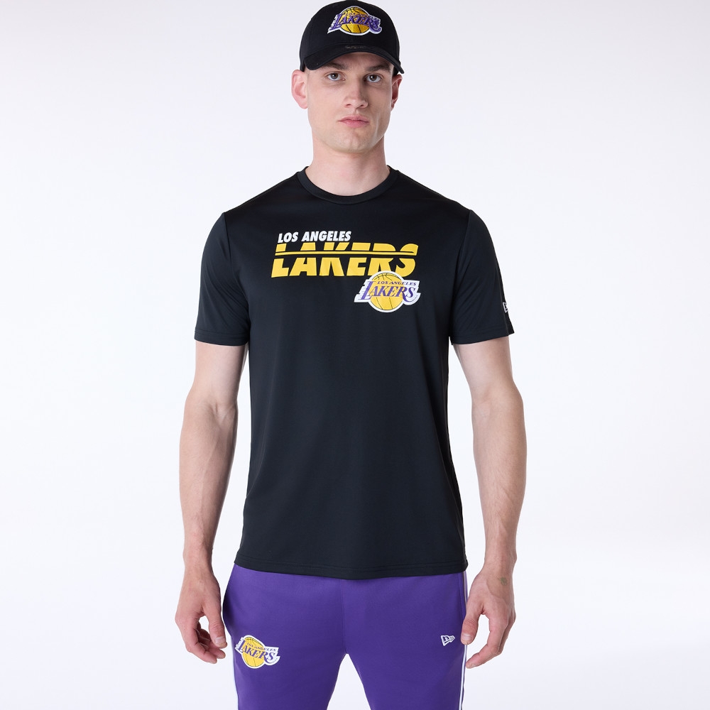 Los Angeles Lakers New Era Performance NBA T-Shirt Black