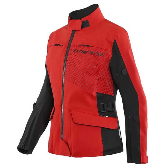 Dainese TONALE LADY D-DRY Motorcycle Jacket - Red / BlackRef: DN1726