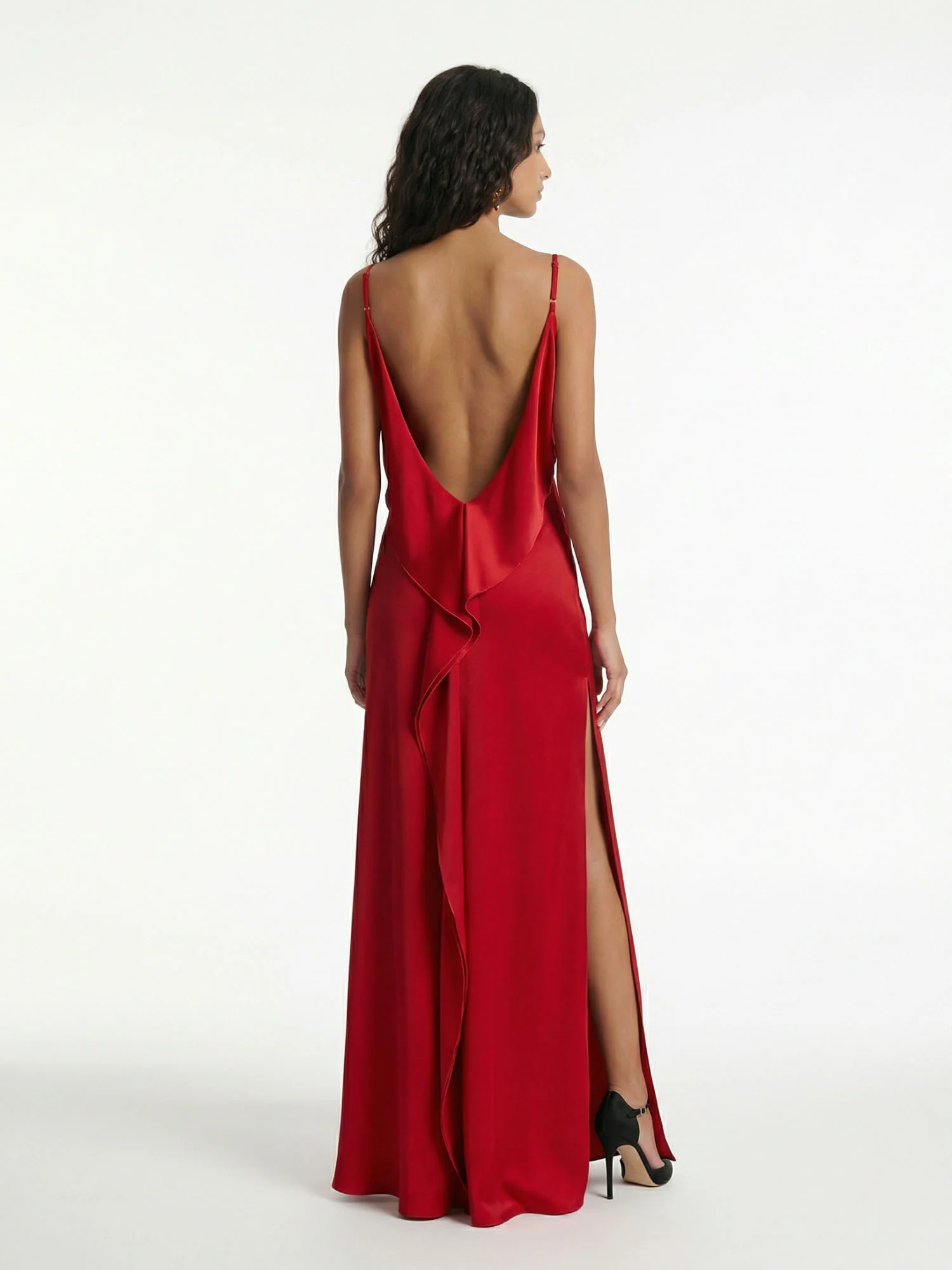 Elegant Bordeaux Maxi Dress