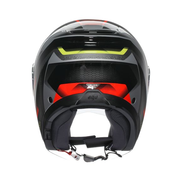 Casque jet AGV IRIDES - ZURIGO - Noir / RougeRef : AG1109