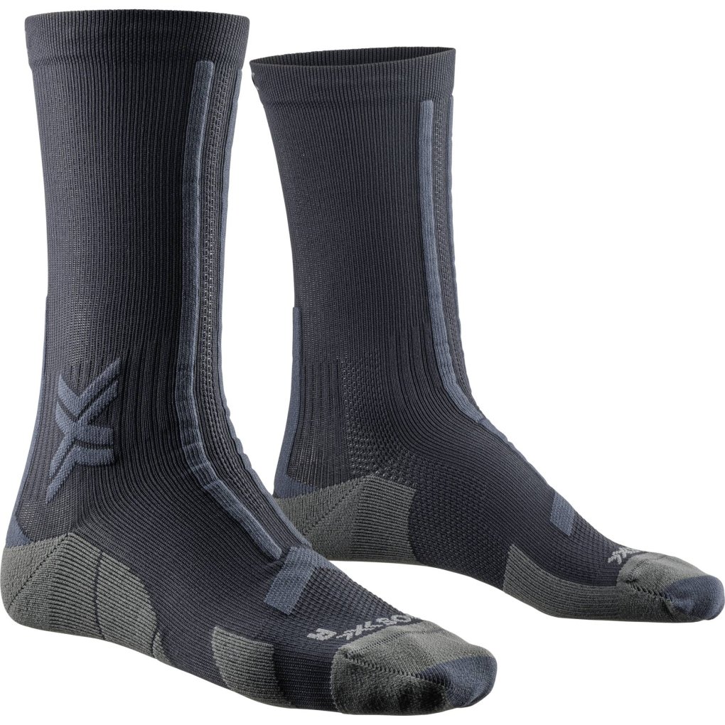 X-Socks Trail Run Discover Crew Socks - black/charcoal