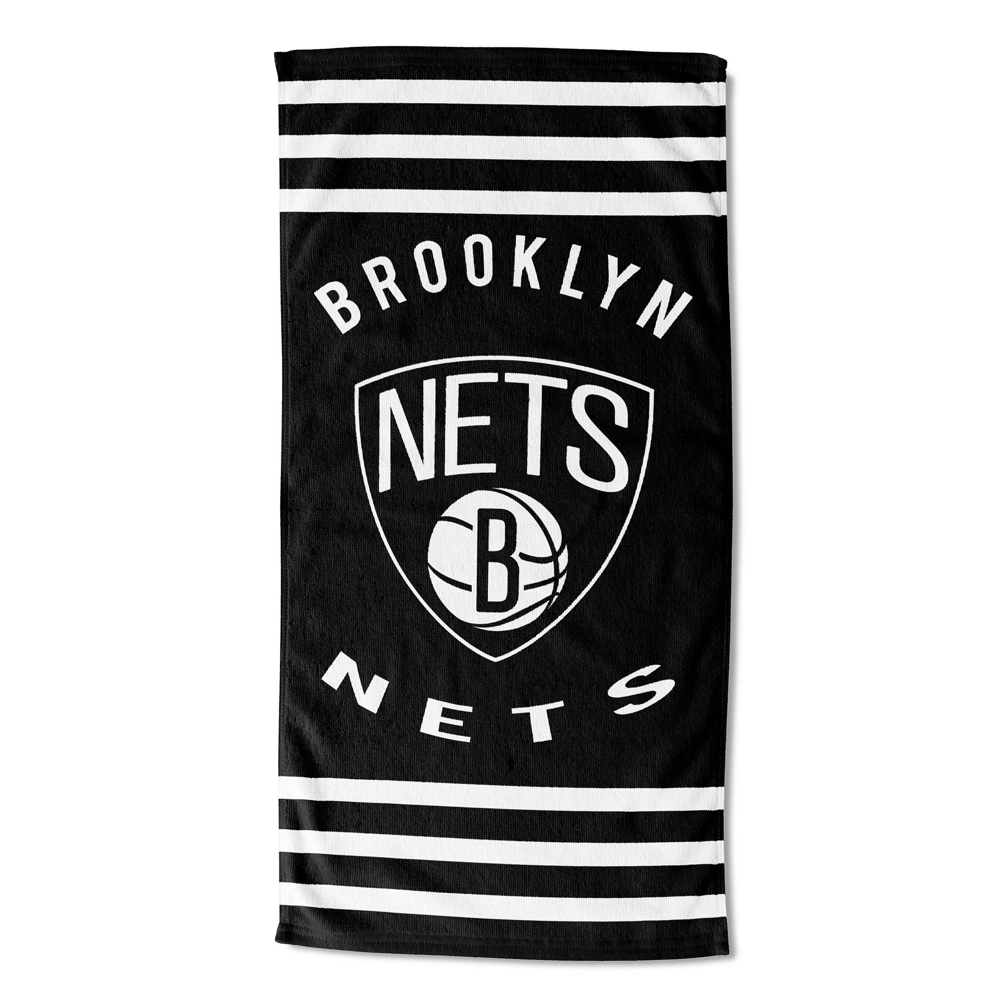 Brooklyn Nets Stripes NBA Beach Towel