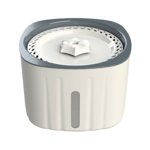 Trixie Drinking Fountain Flower - White/Greyr