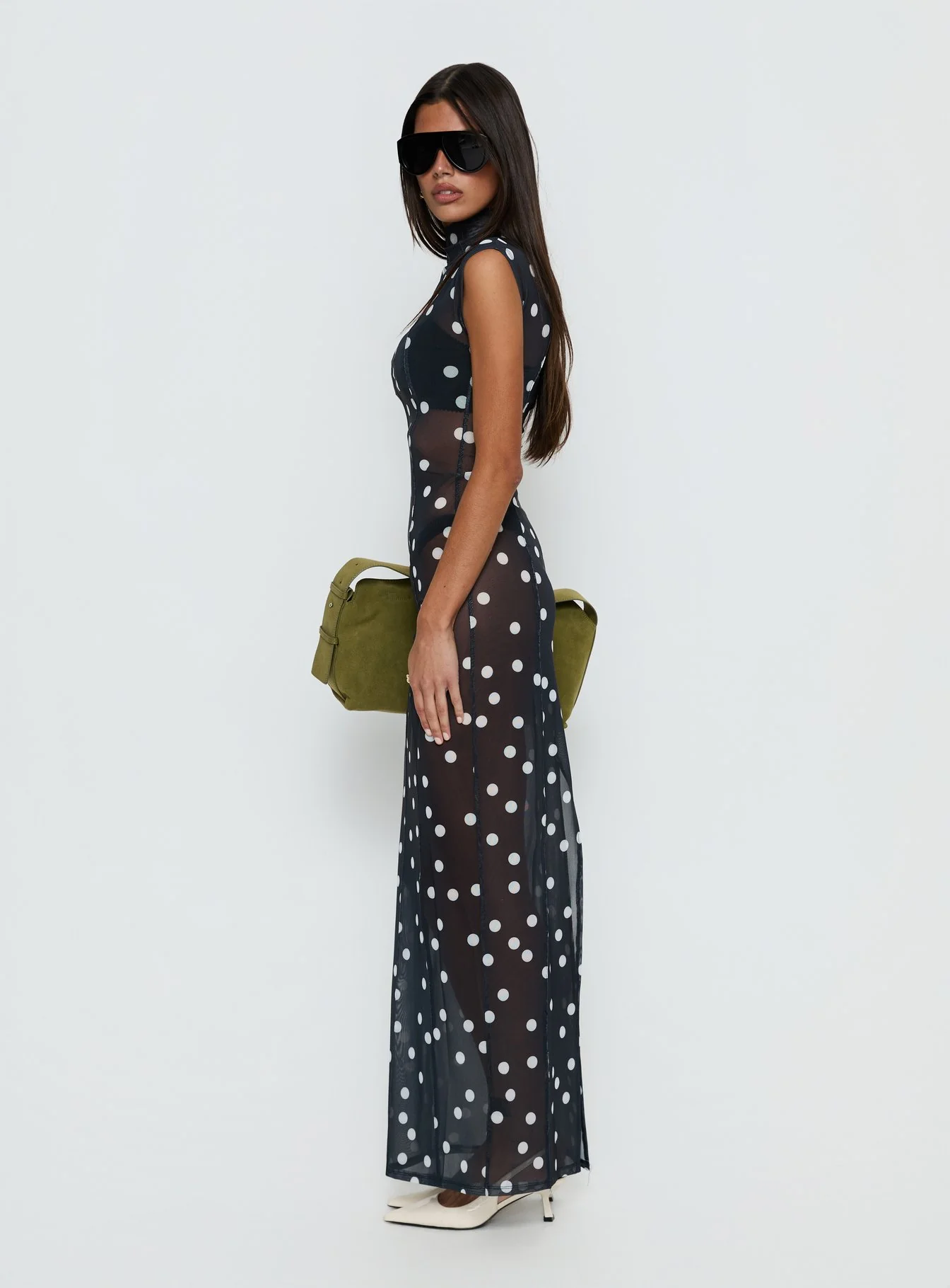 Redefined Maxi Dress Noir Polka