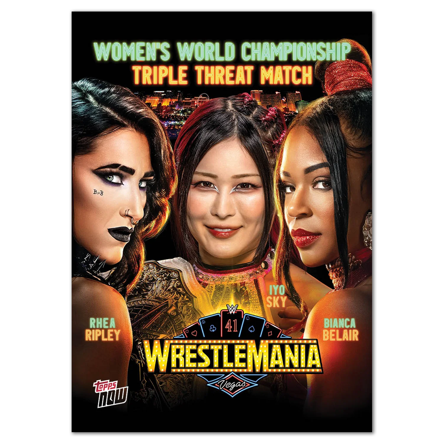 Rhea Ripley/IYO SKY/Bianca Belair - 2025 WWE Topps NOW® - Card WM5