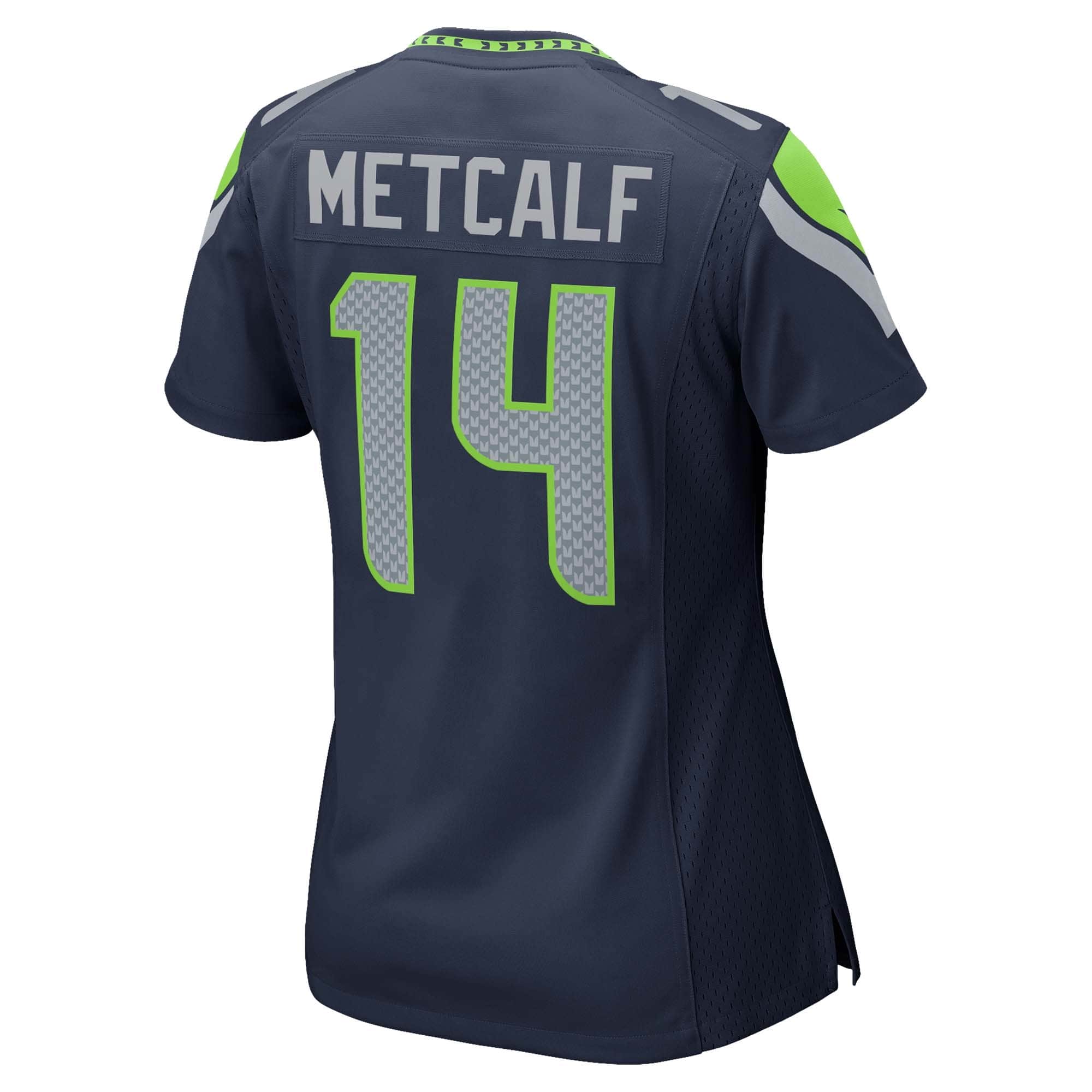 DK Metcalf #14 Seattle Seahawks Nike Game NFL Jersey Navy (WOMEN'S)
