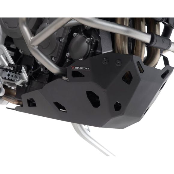 SW-MOTECH ALUMINIUM engine guard - mounting with Triumph crashbar - BlackRef: swm0896 / mss.11.953.10101/b