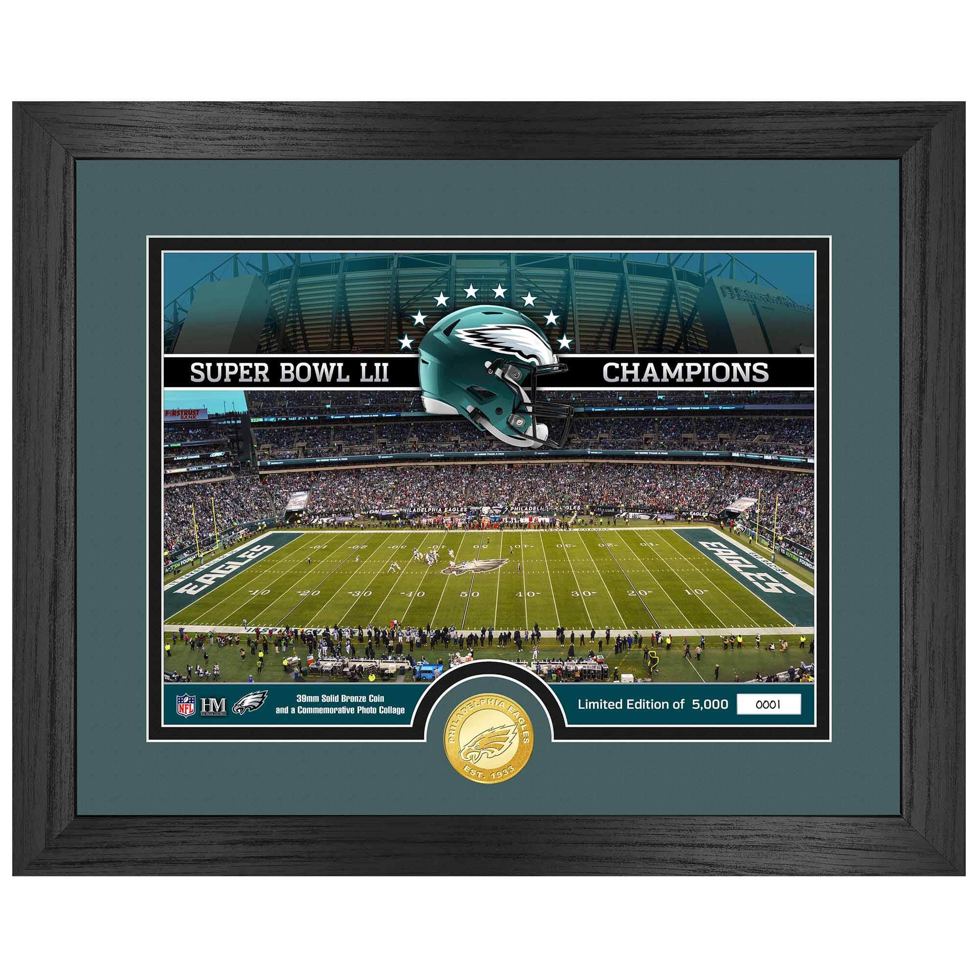 Philadelphia Eagles Team Stadium Bronze Coin Framed NFL Photo
